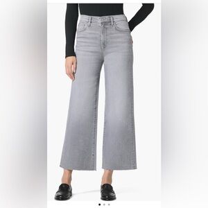 Joes High-Rise Wide Leg Jeans in Light Gray